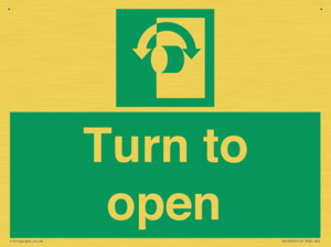 SA16529: Turn (either direction) to open