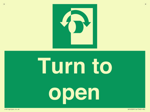 SA16529: Turn (either direction) to open