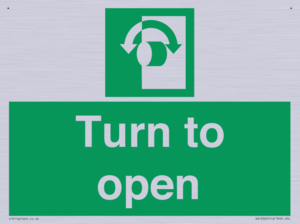 SA16529: Turn (either direction) to open