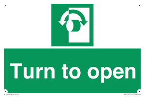 SA16529: Turn (either direction) to open