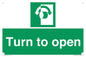 SA16529: Turn (either direction) to open
