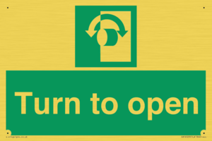 SA16529: Turn (either direction) to open