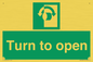 SA16529: Turn (either direction) to open