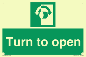 SA16529: Turn (either direction) to open