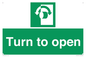 SA16529: Turn (either direction) to open