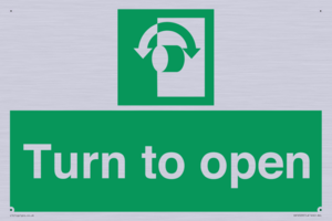 SA16529: Turn (either direction) to open