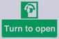 SA16529: Turn (either direction) to open