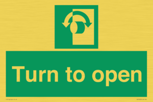 SA16529: Turn (either direction) to open