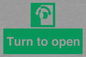 SA16529: Turn (either direction) to open