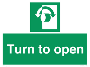 SA16529: Turn (either direction) to open