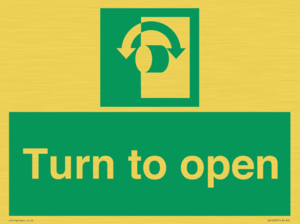 SA16529: Turn (either direction) to open