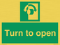 SA16529: Turn (either direction) to open