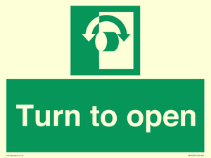 SA16529: Turn (either direction) to open