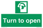 SA16529: Turn (either direction) to open