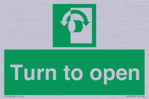 SA16529: Turn (either direction) to open