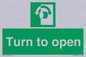 SA16529: Turn (either direction) to open