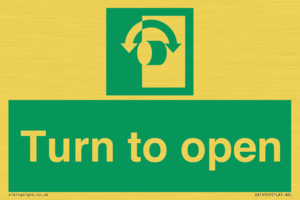 SA16529: Turn (either direction) to open