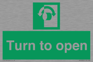 SA16529: Turn (either direction) to open