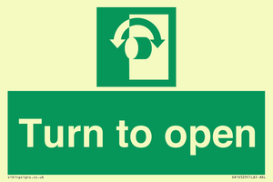SA16529: Turn (either direction) to open