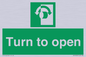 SA16529: Turn (either direction) to open