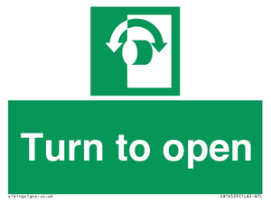 SA16529: Turn (either direction) to open