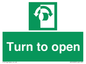 SA16529: Turn (either direction) to open