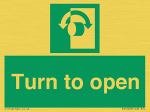 SA16529: Turn (either direction) to open