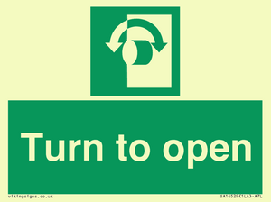 SA16529: Turn (either direction) to open