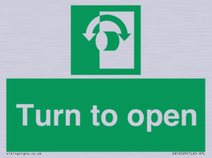 SA16529: Turn (either direction) to open