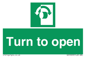SA16529: Turn (either direction) to open