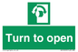 SA16529: Turn (either direction) to open