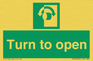 SA16529: Turn (either direction) to open