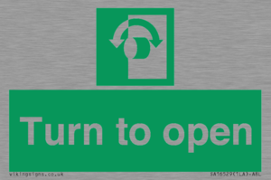 SA16529: Turn (either direction) to open