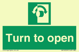 SA16529: Turn (either direction) to open