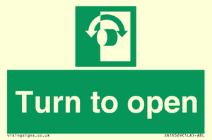 SA16529: Turn (either direction) to open