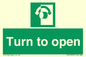 SA16529: Turn (either direction) to open