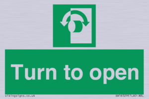 SA16529: Turn (either direction) to open