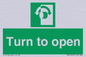 SA16529: Turn (either direction) to open