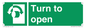 SA16529: Turn (either direction) to open