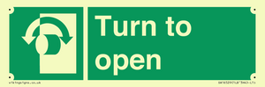 SA16529: Turn (either direction) to open
