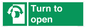 SA16529: Turn (either direction) to open