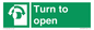 SA16529: Turn (either direction) to open