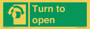 SA16529: Turn (either direction) to open