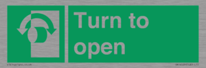 SA16529: Turn (either direction) to open