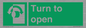 SA16529: Turn (either direction) to open