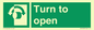 SA16529: Turn (either direction) to open