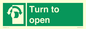 SA16529: Turn (either direction) to open