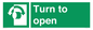 SA16529: Turn (either direction) to open