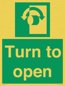 SA16529: Turn (either direction) to open