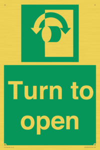 SA16529: Turn (either direction) to open